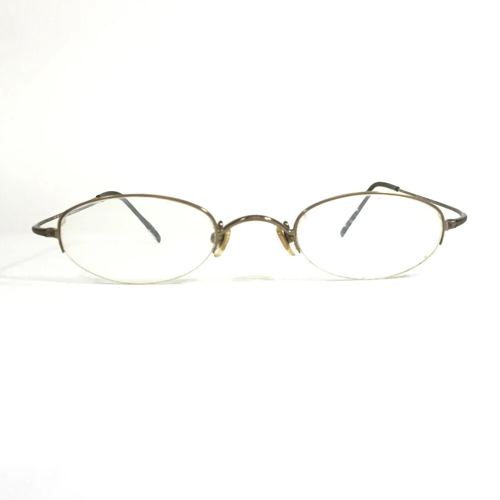 MODO Eyeglasses Frames MOD 898 AGD Gold Round with Clip On Lenses 43-22-145